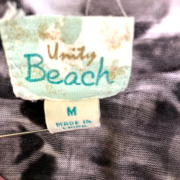 Unity Beach Black White Tie Dye Swim Cover Up Dress - Picture 6 of 8